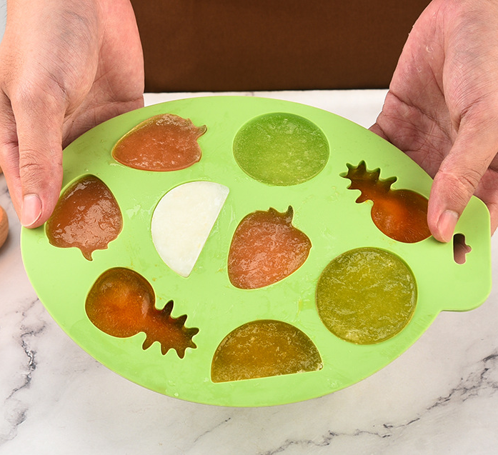 Cheap ice cube trays silicone mold creative Fruit shape silicone ice making Frozen Ice block mold