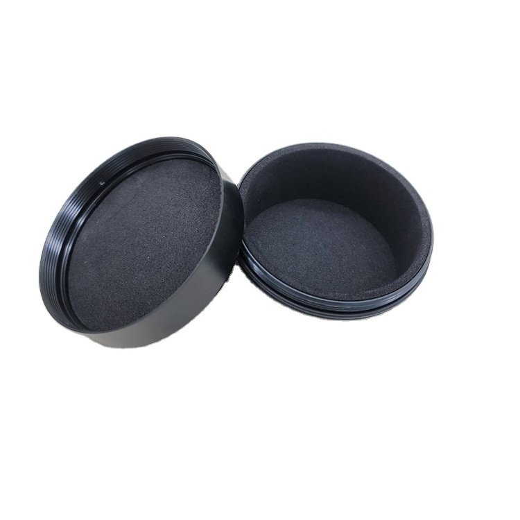 earphone rounded aluminium custom storage case,IEM electronics metal hard carry case/