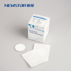 Sterile MCE (Mix Cellulose Ester) 47/50mm membrane filter 0.45um  Gridded (white membrane , black gridded)individually packed