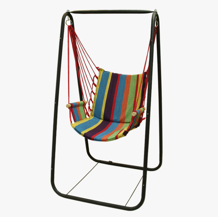 SPWE- 1637 Outdoors Camping Canvas Hammock swing chair with stand