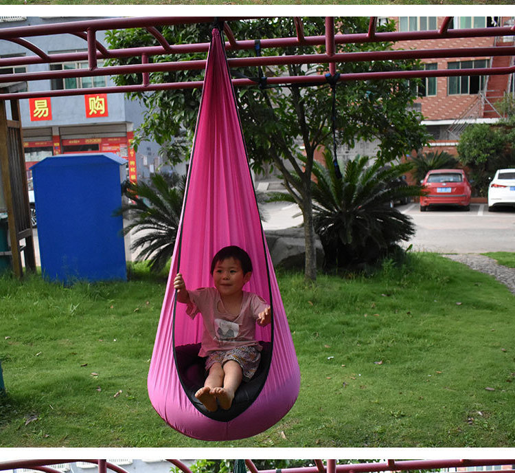 Kids Pod Swing Seat 100% Cotton Child Baby Hammock Hanging Chair