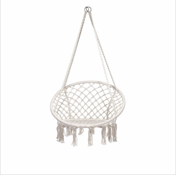 SPWE-3008 Macrame Round Shape Hanging Hammock Swing Chair For Garden Porch Home Hotel Wedding Indoor Outdoor Hand-woven Bohemian