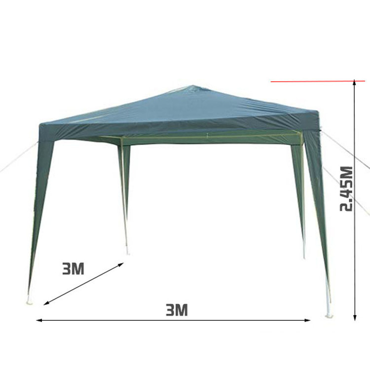 SP23005 Outdoor PE Party Tent Pop Up Gazebo Design With Wind Bar 3X3 Folding Gazebo