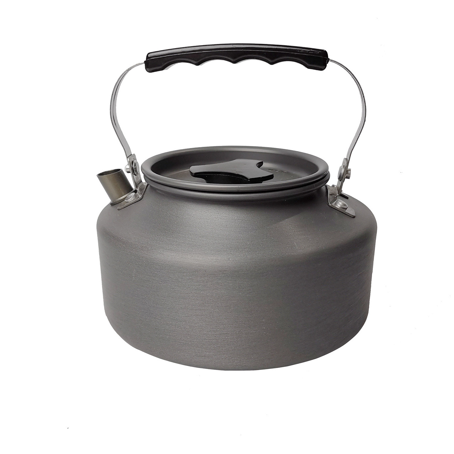 SP2665 Hiking Backpacking Equipment Stainless Steel Fire Portable Fishing Cookware Coffee Camping 1.1L Pot Kettle