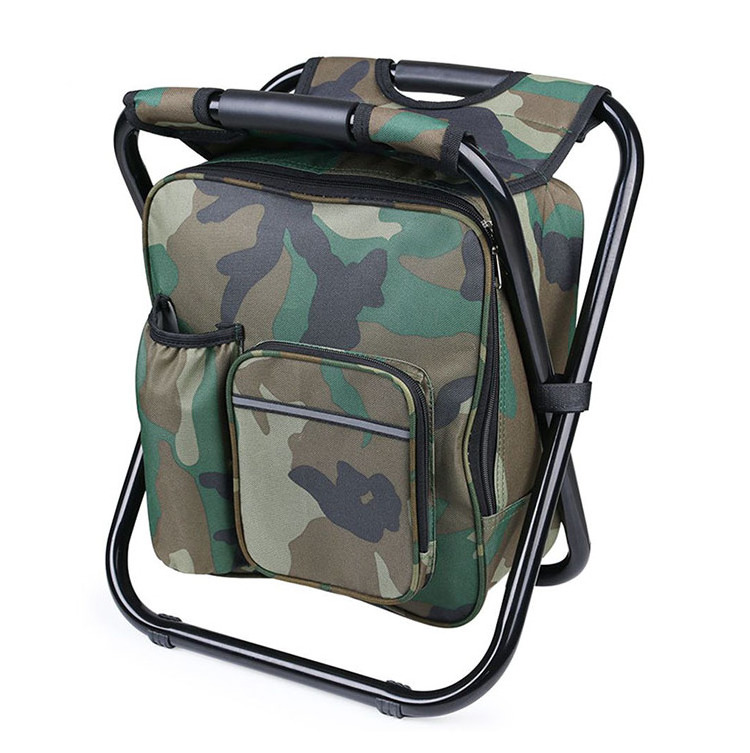 CHA-018 foldable fishing backpack chair with cooler bag outdoor fishing chair camping chair