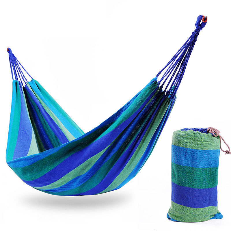 YWSPCE 210T Nylon Portable 2 Person Outdoor Camping Hammock With Tree Strap hammock with mosquito net