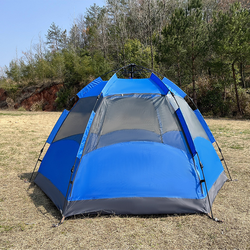 Outdoor automatic camping tent hiking family  tent easy set up foldable family  tent