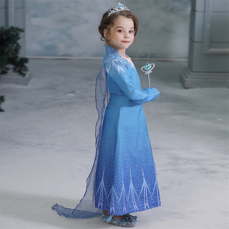 RTSWY-264  Girl Carnival Dresses Dress 2020  Elsa Snow Queen Dress Elsa Cartoon