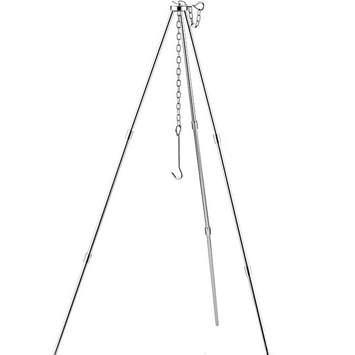 Outdoor cooking tools Hanging Cast Iron Camping Fire Tripod Hiking Hanging pot bracket