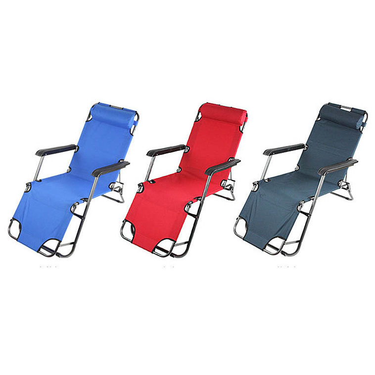 CHA-013 Wholesale Folding Pool Chair Beach Sun Lounger Recliner Chairs with Footrest