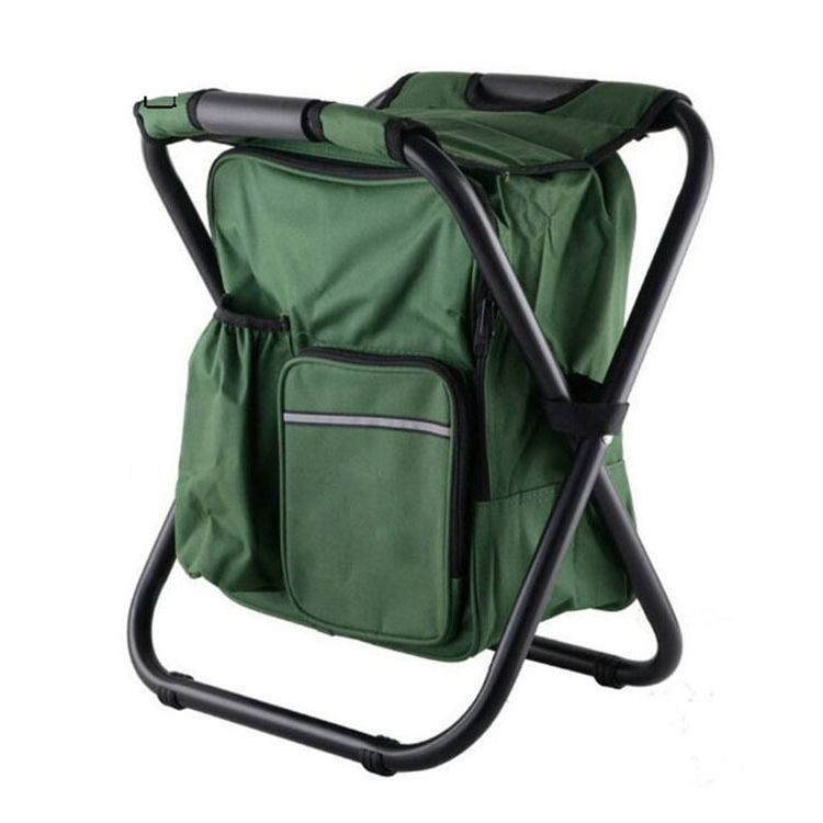 CHA-018 foldable fishing backpack chair with cooler bag outdoor fishing chair camping chair