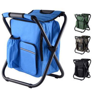 CHA-018 foldable fishing backpack chair with cooler bag outdoor fishing chair camping chair