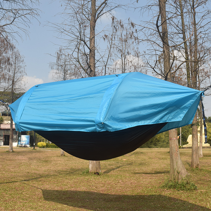 XK-036  Camping Hiking Rope Hammock Rain Fly Tarp Mosquito Bug Net Outdoor Hammocks