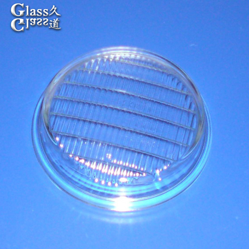 Molded soda lime glass led optical lens Glass shade cover