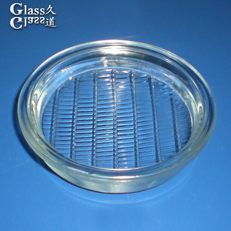 Molded soda lime glass led optical lens Glass shade cover