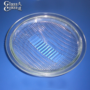 Molded soda lime glass led optical lens Glass shade cover