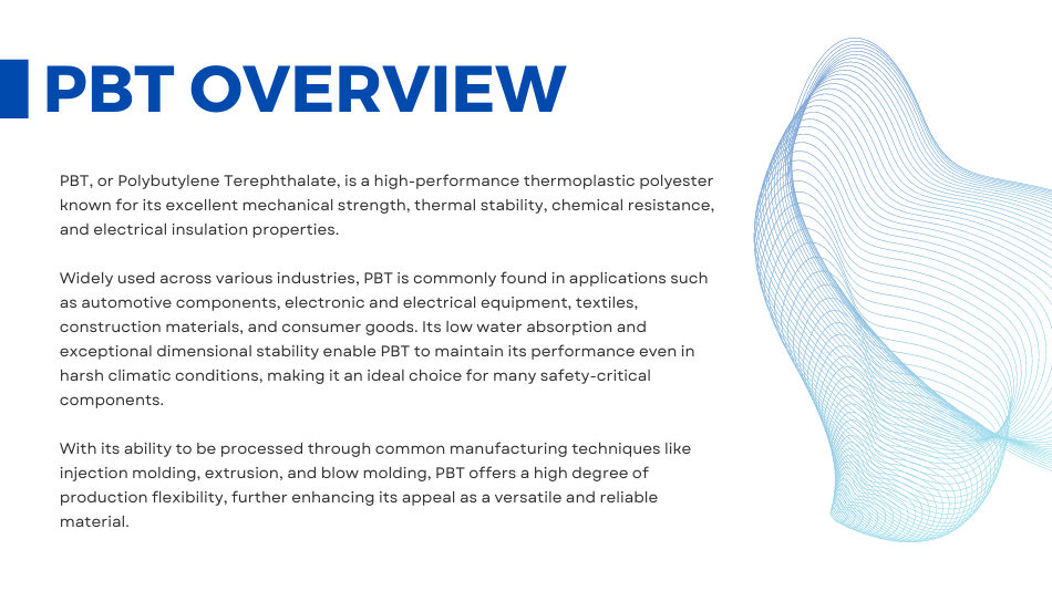 Electrical Grade PBT Plastic Material GF30 FR and GF20 Designed for Durable Connectors