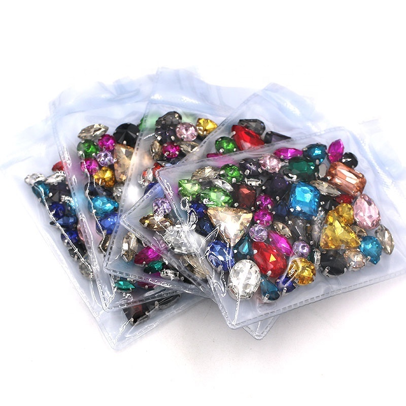 Best Sell 25 colors Mixed 8 shapes Crystal Rhinestones For Handmade