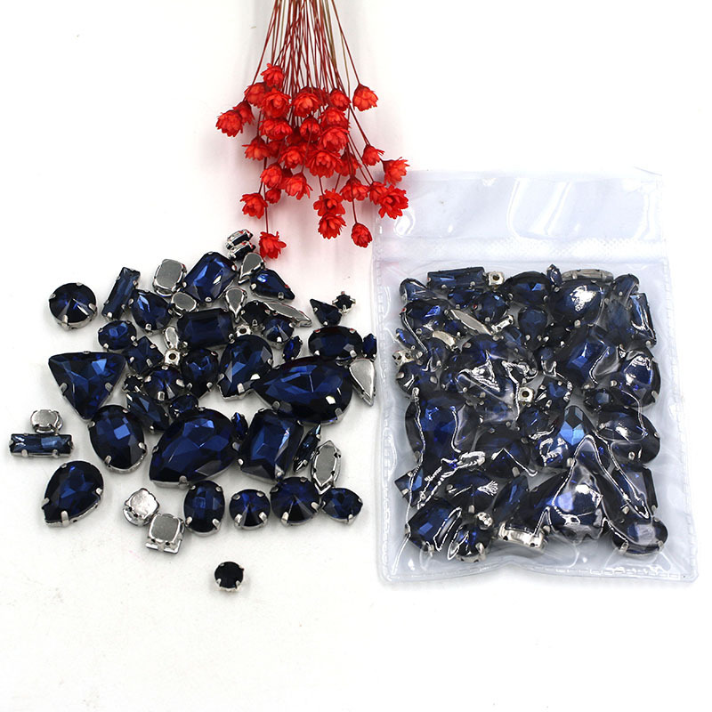 Best Sell 25 colors Mixed 8 shapes Crystal Rhinestones For Handmade