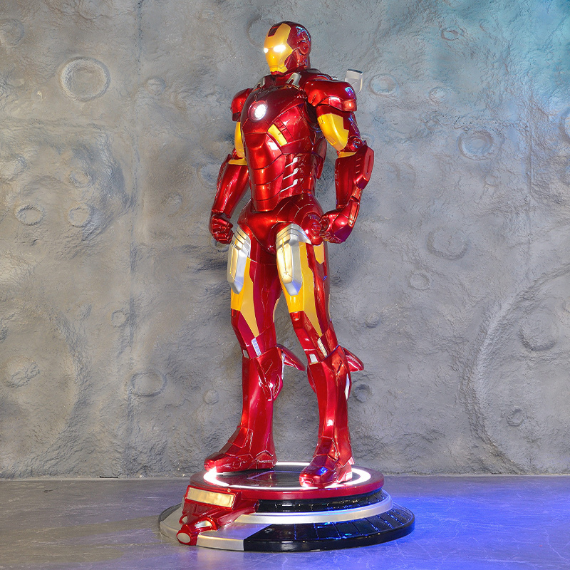 Hot Sale Life Size Iron Man Movie Action Figure Statue Sculpture Iron Man Life Size Anime Statue