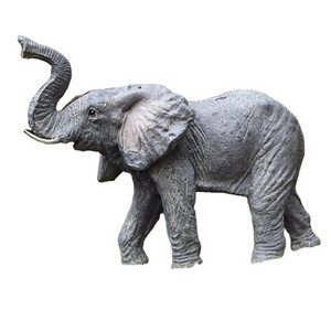 Fiberglass Sculptures Animal Statue Large Zoo Decoration Elephants Decoration Statue