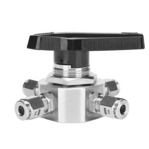 4 Way Stainless Steel Ball Valve with Handles High Pressure 1/2 Inch One Piece Ball Valve