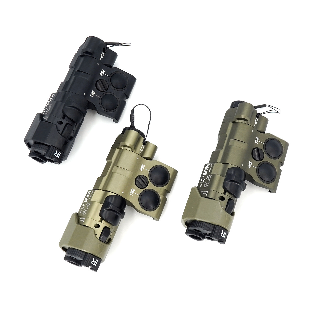 Full-featured High Power Green Laser Metal MAWL Green Tactical Laser Sight IR Laser IR illuminator LED Light