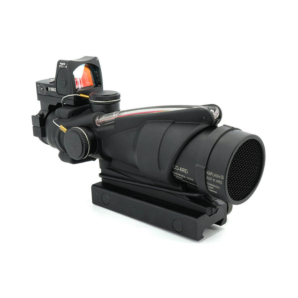 Wholesale TA31 4X32 Scope True Fiber Red Chevron Reticle Red Dot Scope With RM Red Dot Sight Killflash