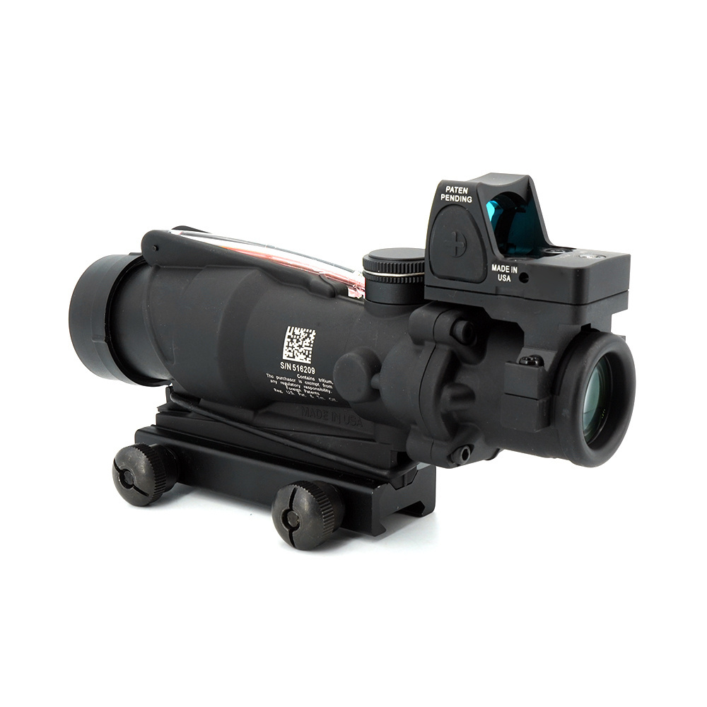 Wholesale TA31 4X32 Scope True Fiber Red Chevron Reticle Red Dot Scope With RM Red Dot Sight Killflash