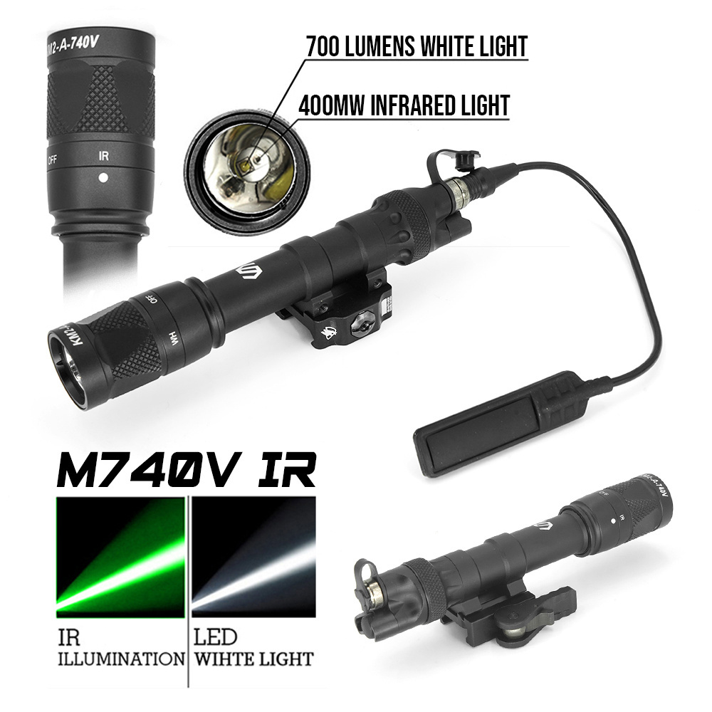 SPECPRECISION OPTICS Tactical light M740V Scout Light LED Light & IR illuminator