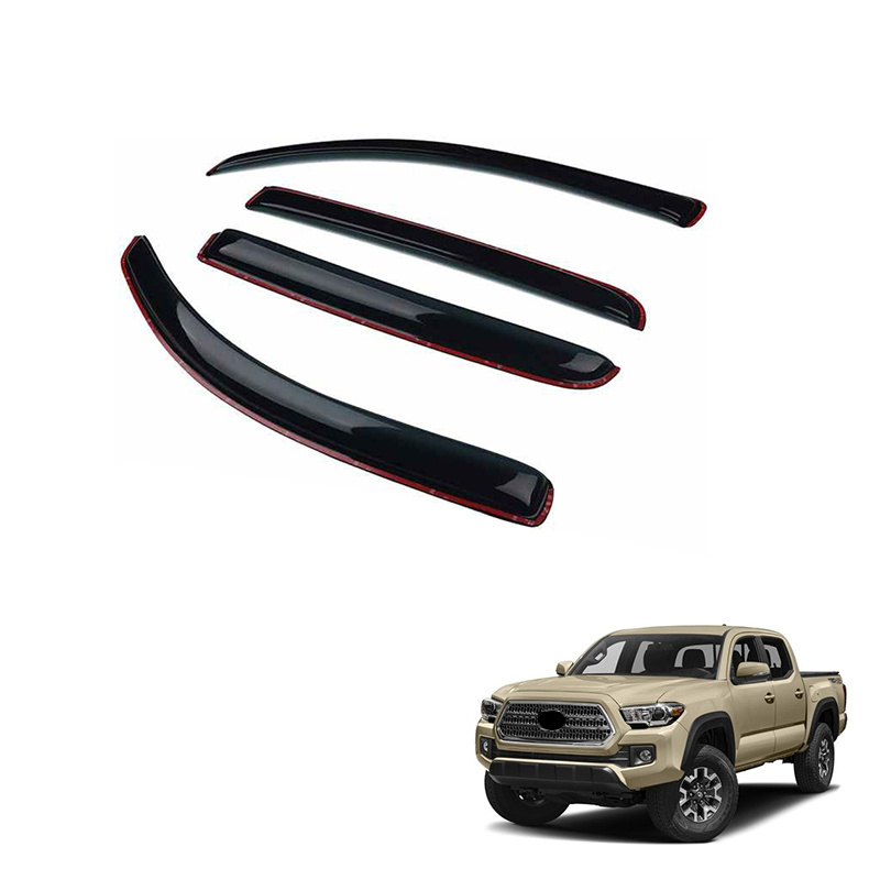 Spedking Side Window Sun Rain Visors Gutter Wind Vent Deflectors For Toyota Tacoma 2016-2021 Visors