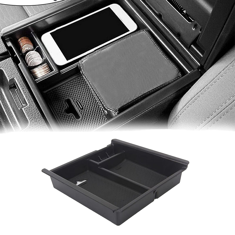 Spedking Center Control ABS Armrest Box Storage Case Tray Container For Toyota Tacoma 2016-2022 Armrest Box