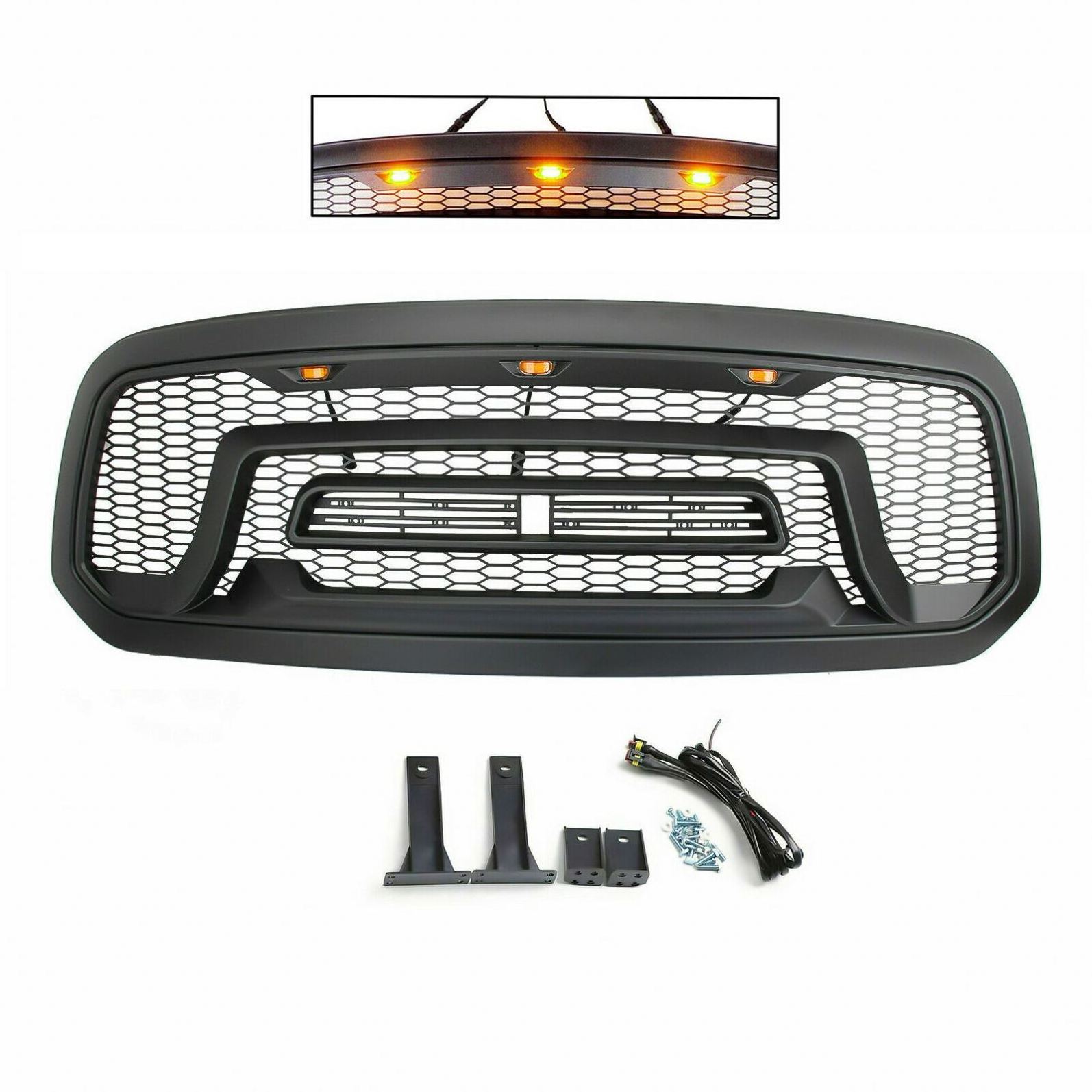 Spedking Front car bumper grille Accessories parts for 13-18 dodge Ram 1500