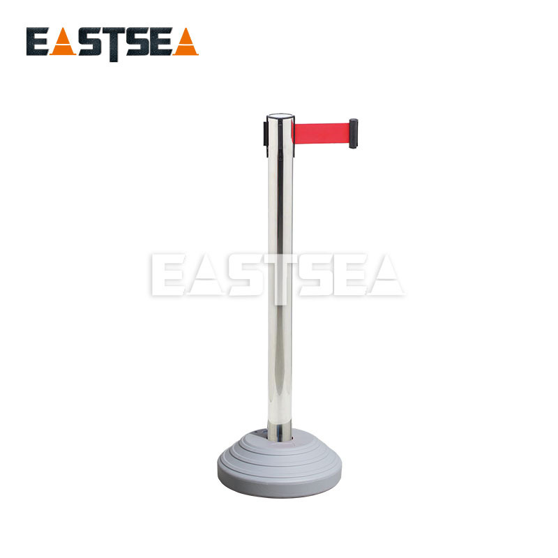 Factory made stainless steel steel expansion belt pillar crowd control barricades