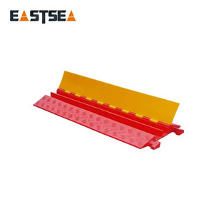 Orange & Yellow Small Type Heavy Duty PU Plastic  Cable Cover Protector