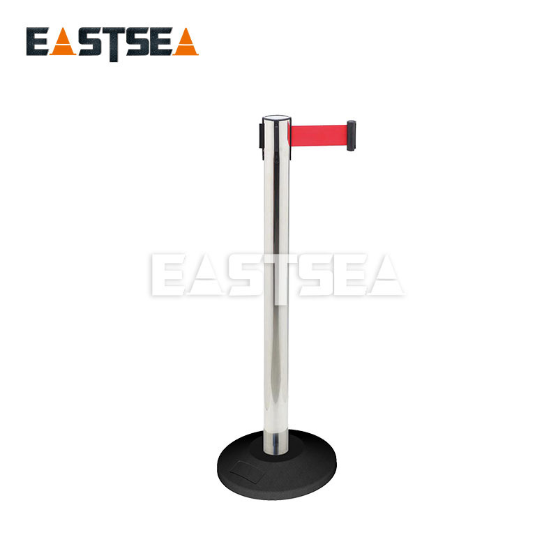 Factory made stainless steel steel expansion belt pillar crowd control barricades