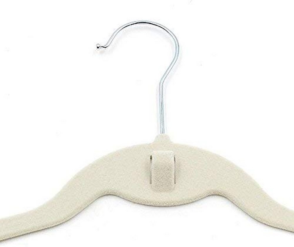 10pcs Velvet Hangers Space Saving Plastic Flocking Clothes Hangers Non-Slip Hangers 360 Degree Swivel Chrome Hook for  Suit Coat