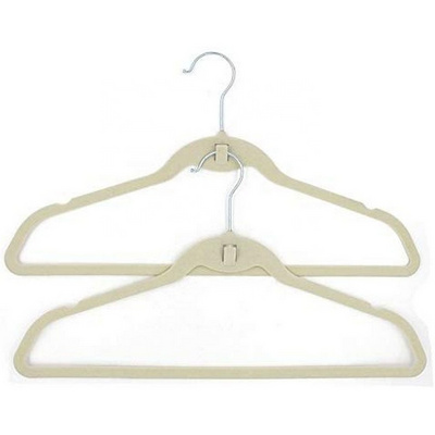 10pcs Velvet Hangers Space Saving Plastic Flocking Clothes Hangers Non-Slip Hangers 360 Degree Swivel Chrome Hook for  Suit Coat