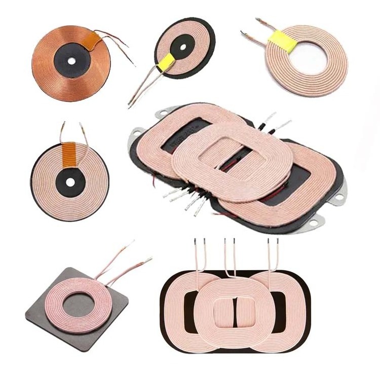 Customized custom electromagnet nfc antenna coil micro pancake induction coil flat copper wire inductor Air coil core induct