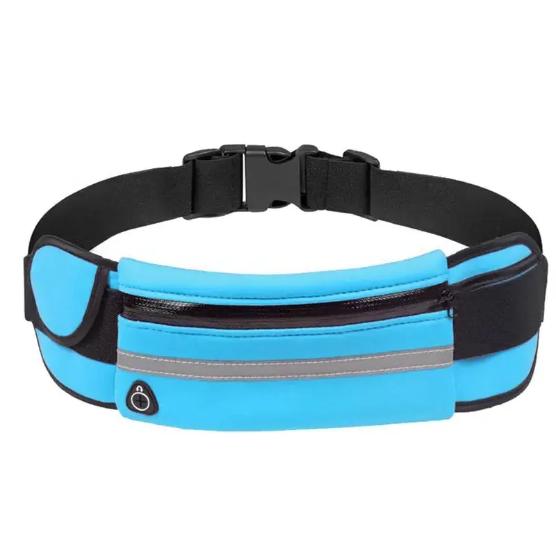 Wholesale multifunction phone pocket fanny pack men's fitness running pouch waist bag with zipper