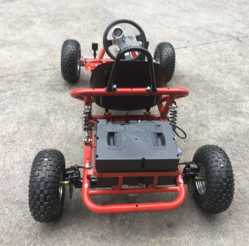 500w/750w Electric Go Kart Karting Four Wheel ATV UTV Drift Front Rear Suspension Axle Frame Body Parts With 6 Inch Wheels