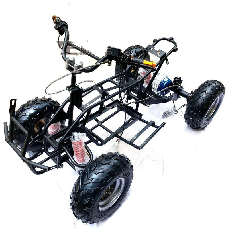 500W/750W Motor Electric Go Kart Karting ATV UTV Quad Dune Buggy atvutv Body Frame Parts With 8 Inch Wheels