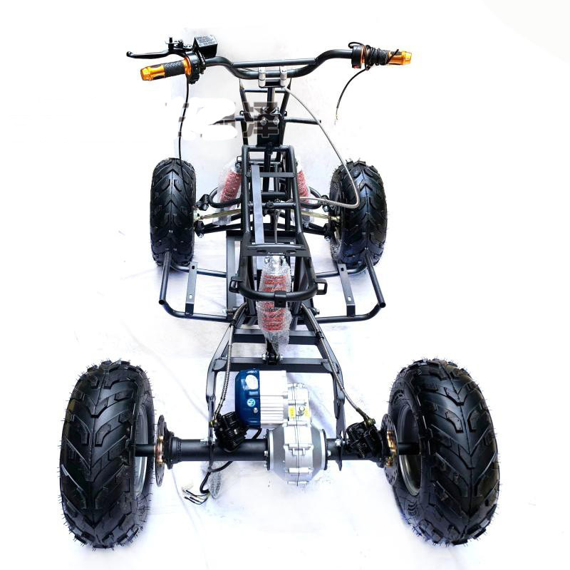 500W/750W Motor Electric Go Kart Karting ATV UTV Quad Dune Buggy atvutv Body Frame Parts With 8 Inch Wheels