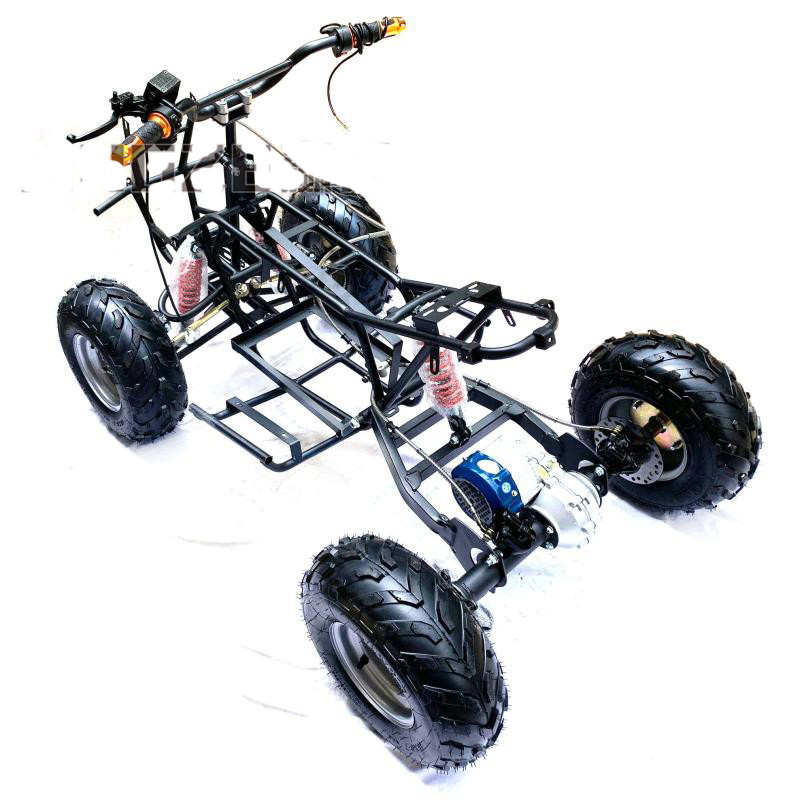 500W/750W Motor Electric Go Kart Karting ATV UTV Quad Dune Buggy atvutv Body Frame Parts With 8 Inch Wheels