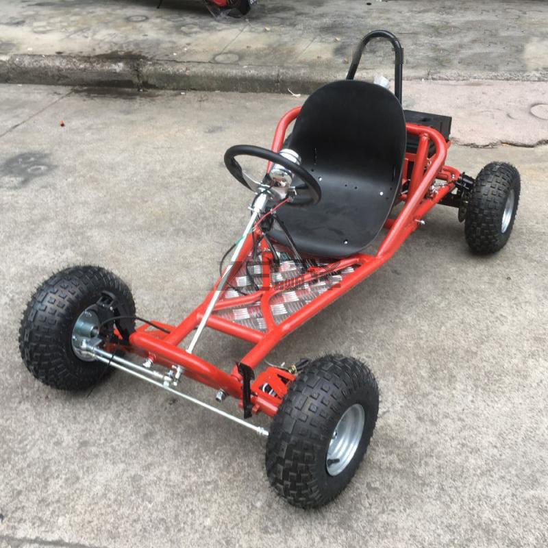 500w/750w Electric Go Kart Karting Four Wheel ATV UTV Drift Front Rear Suspension Axle Frame Body Parts With 6 Inch Wheels