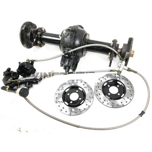 GO KART KARTING ATV UTV Buggy Transmission Differential 55CM Rear Axle With Pump Caliper Brake System