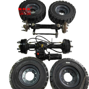 Servo Motor DIY Modified Four Wheels Forklift Electric Tricycle Front Rear Axle With 4 Wheels