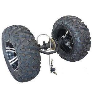 DIY Four Wheel GO KART KARTING ATV UTV Buggy Transmission Rear Axle Differential With 14 Inch Wheel Rim Tire Tyre