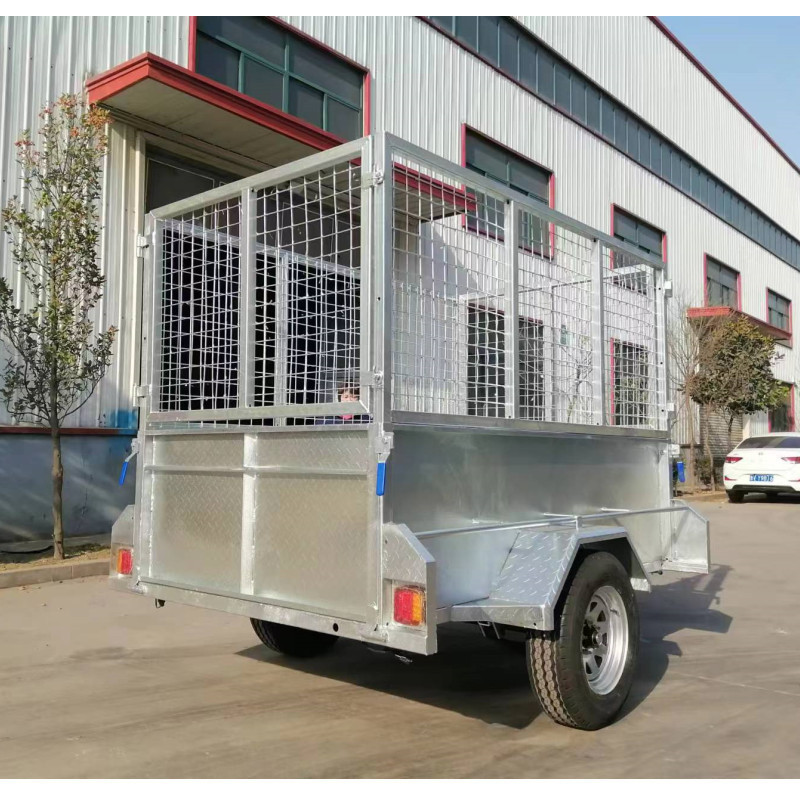 strong small car rear luggage 7x4 8x4 8x5 9x5 9x5 truck tool cargo horse box food utility semi trailer enclosed for car sale