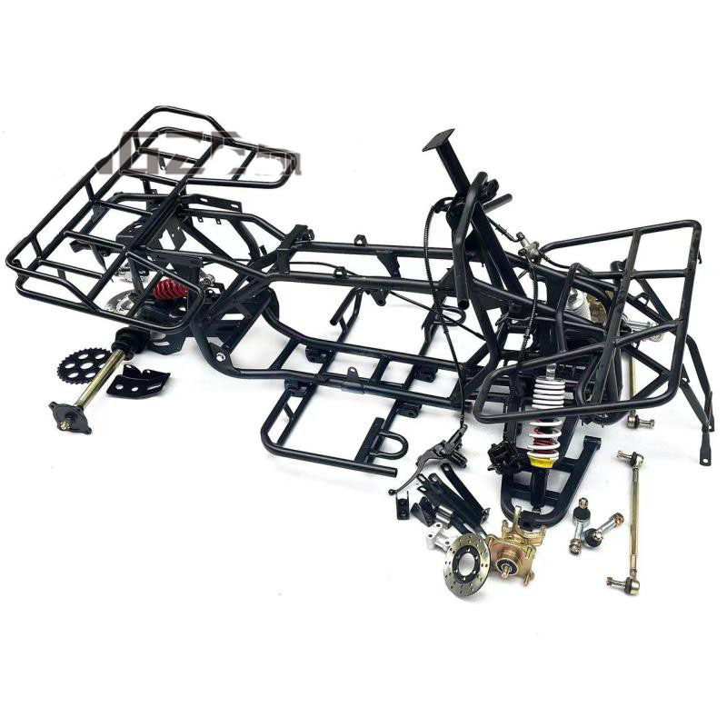 GY6 125cc 150cc Four Wheel ATV UTV Buggy Front Disc Brake Swingarms Rear Axle Body Frame Parts Chassis